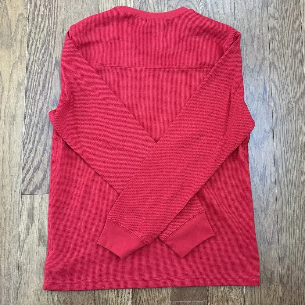 Polo Ralph Lauren Boys Long Sleeve Shirt‎ Red XL 18-20 Crewneck Cotton Blend NWT